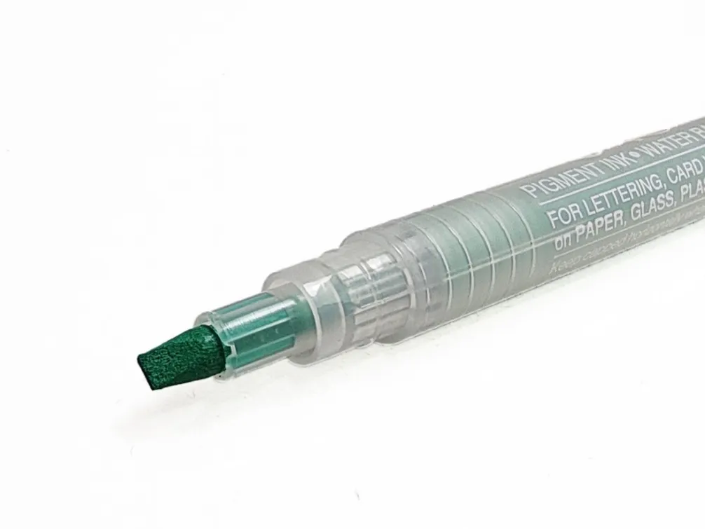 Artline Calligraphy Pen Dark Green Ink Pen Tip Size 3.0 mm Pack of 1